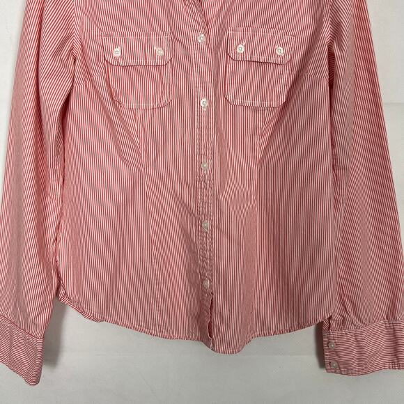 American Eagle Women's Striped Button Down Shirt Size Small - Picture 4 of 8